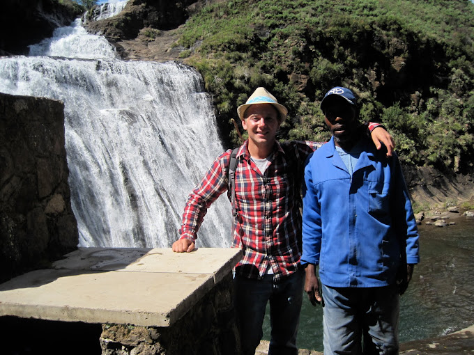 Thabang and I at the Quihlore waterfall