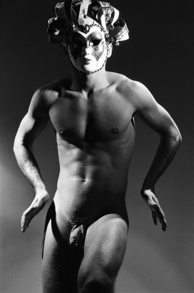 Beautiful nude men in stylish blackandwhite photographs