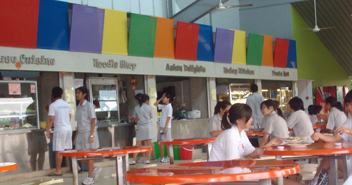 Wardies in Singapore School Canteen