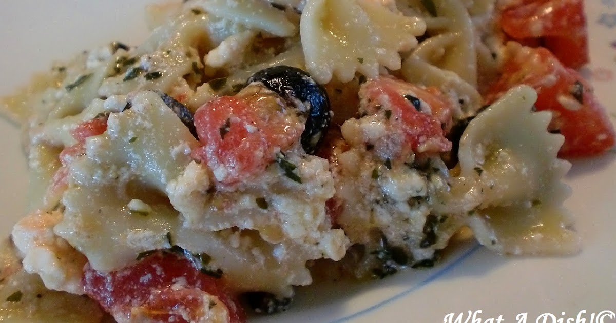 What A Dish! Pesto & Feta Pasta
