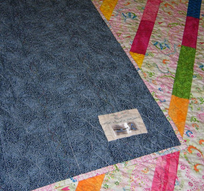 Beaded Curtain view of backing