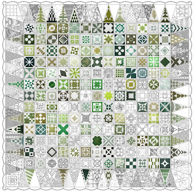 my Jane Stickle quilt progress, 11-24-2009