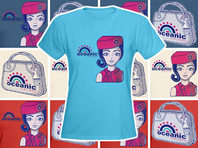Lost t-shirts - Oceanic Airlines Stewardess tee Lost t-shirts - Oceanic Airlines Stewardess tee