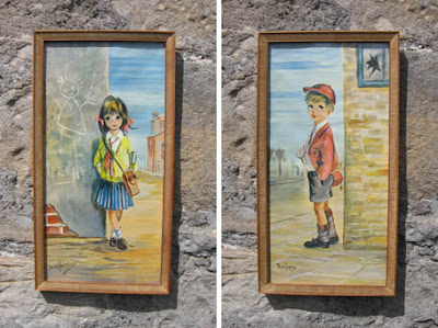 Big Eyed Girl and Boy by Dallas Simpson Big Eyed Girl and Boy by Dallas Simpson