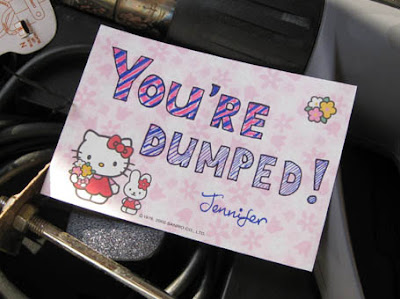 She dumped me! She dumped me!