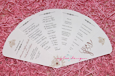 Food And Beauty Diy Wedding Program Fans