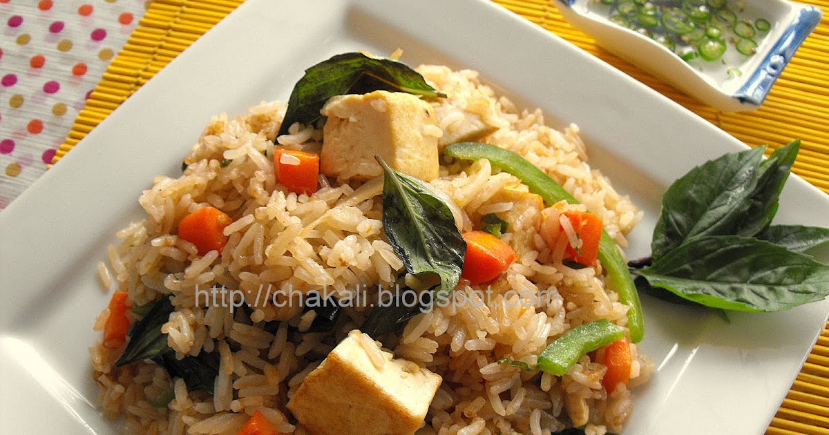Tofu Basil Fried Rice चकली