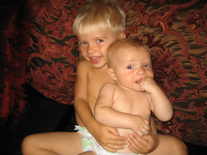 Kolton loves holding his little brother