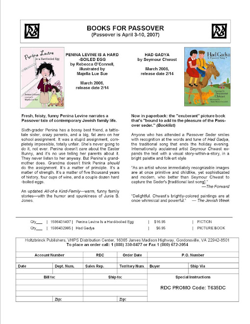 passover sell sheet