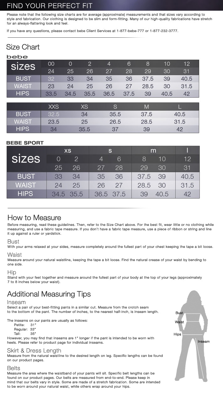 Simply Vera Jeans Size Chart