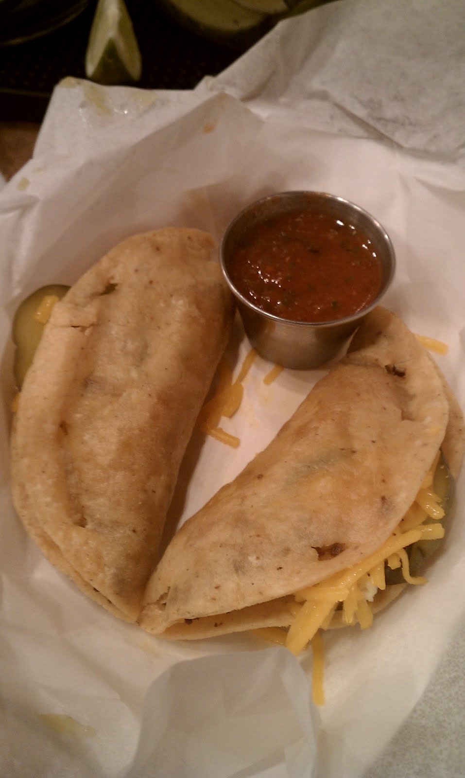 The Savory Hunter Ground Beef & Pickle Tacos Malo Cantina