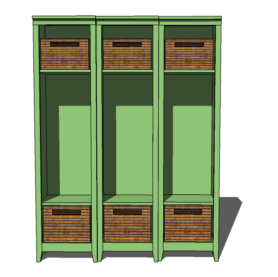 Ana White Single Locker DIY Projects