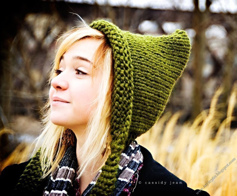 Knit Helmet Hat