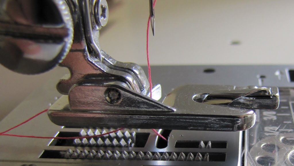 The Haby Goddess Using your hemming foot attachment