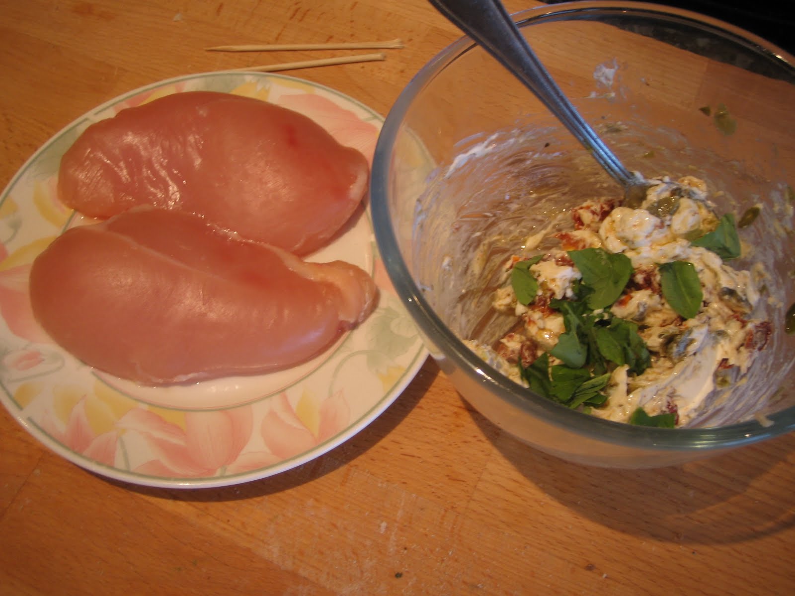 Miss P's Kitchen. Stuffed chicken breasts coated in breadcrumbs