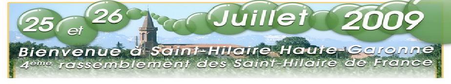 Rassemblement des SAINT HILAIRE de France 2009