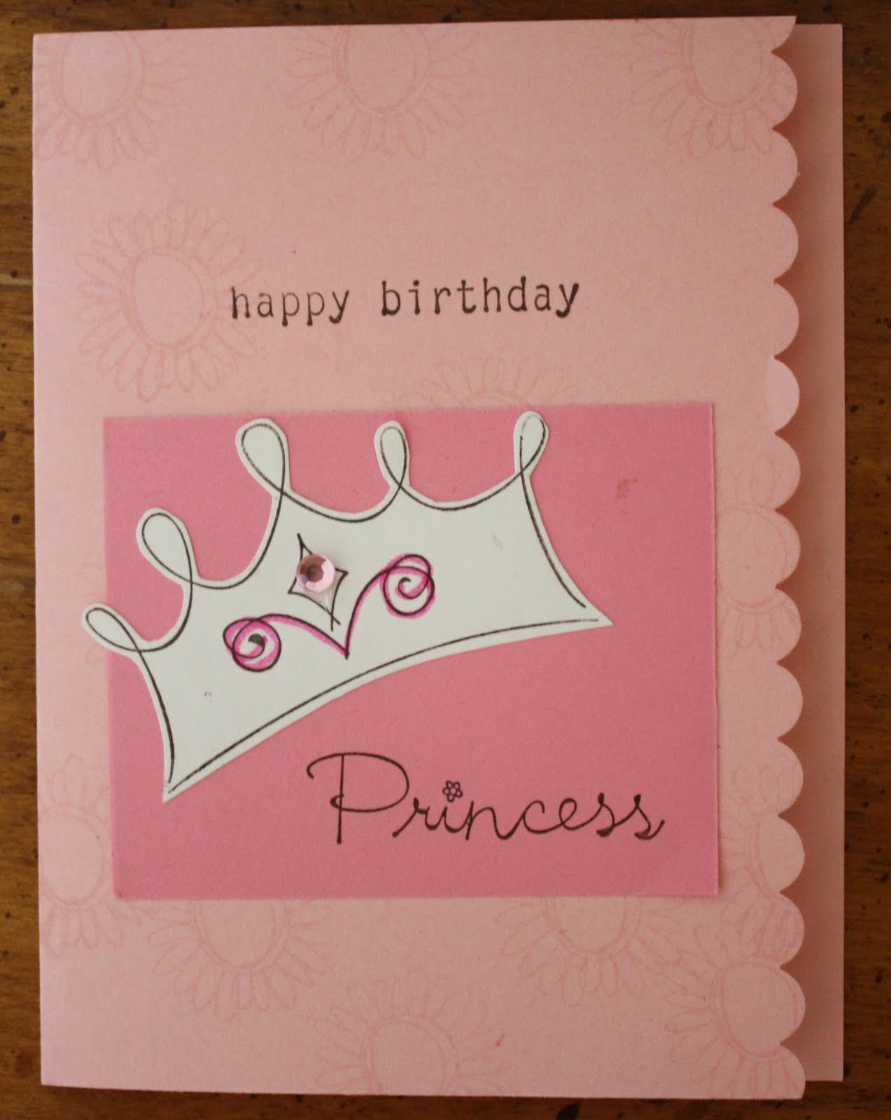 Cynde's Place: Princess Birthday Card