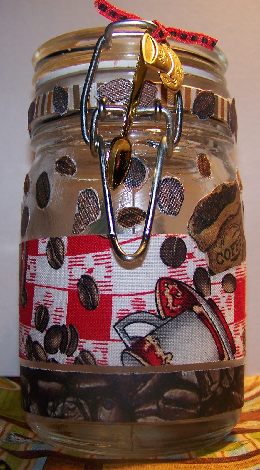 Patricia's Paper Crafts " Coffee Fund Jar"