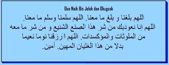 Kormeddal DOA NAIK BIS JELEK [dalam empat bahasa]