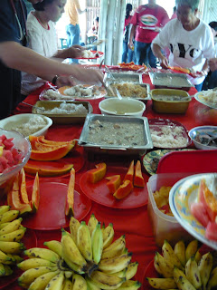Foods served during the medical mission