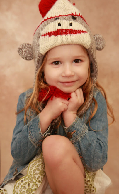 3 cute kids (check) 1 monkey hat (check) 1 flower headband (check) and lots of smiles (check)