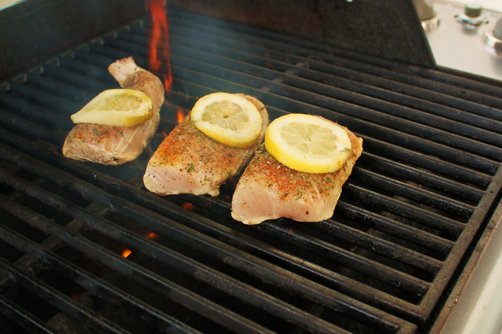 Grilled Italian Style Mahi Mahi with Lemon Herbs What's Cookin