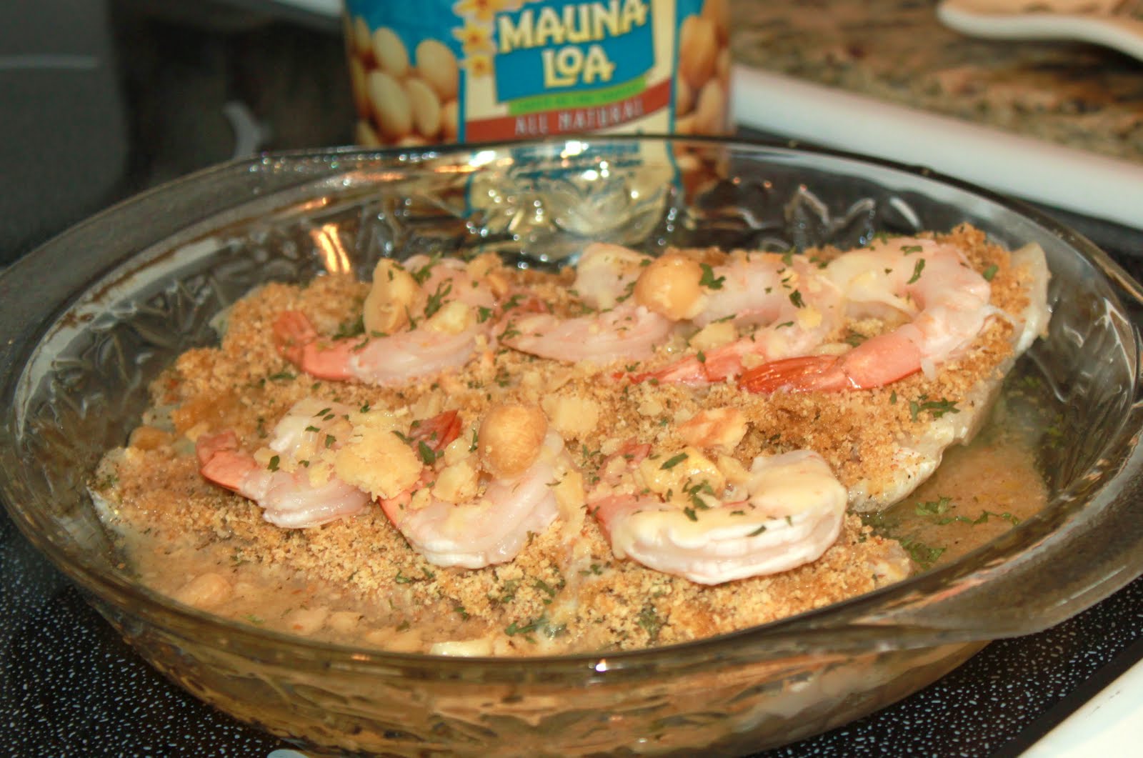 Macadamia Crusted Stuffed Flounder in Butter Wine Sauce What's Cookin