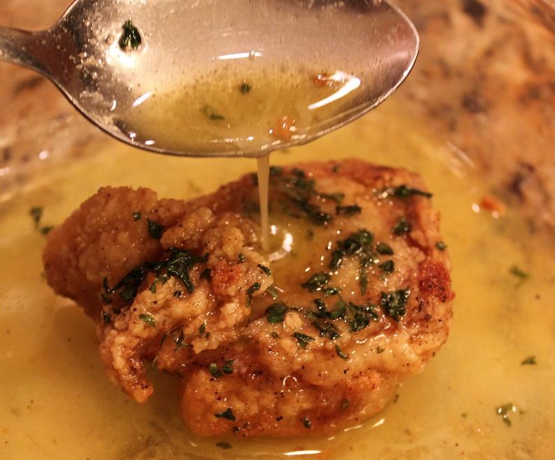 What is a simple and quick chicken Francaise recipe for two?