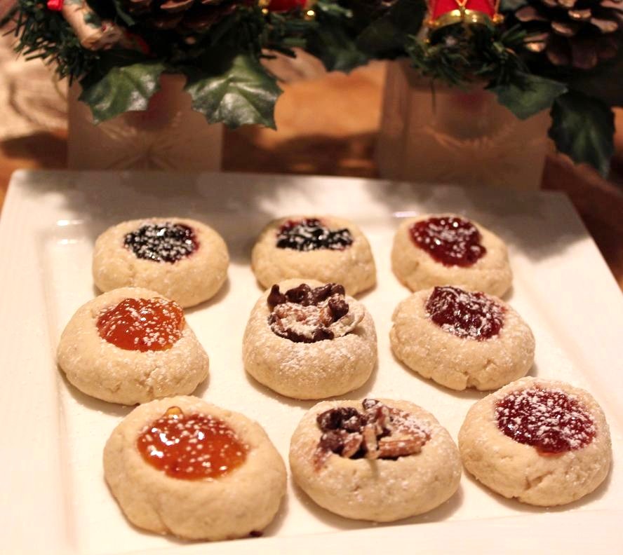 Pecan Turtle Thumbprint or Jam Thumbprint Cookies What's Cookin