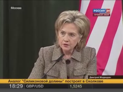 Secretary of State Hillary Clinton press conference, Moscow, Russia, 2010