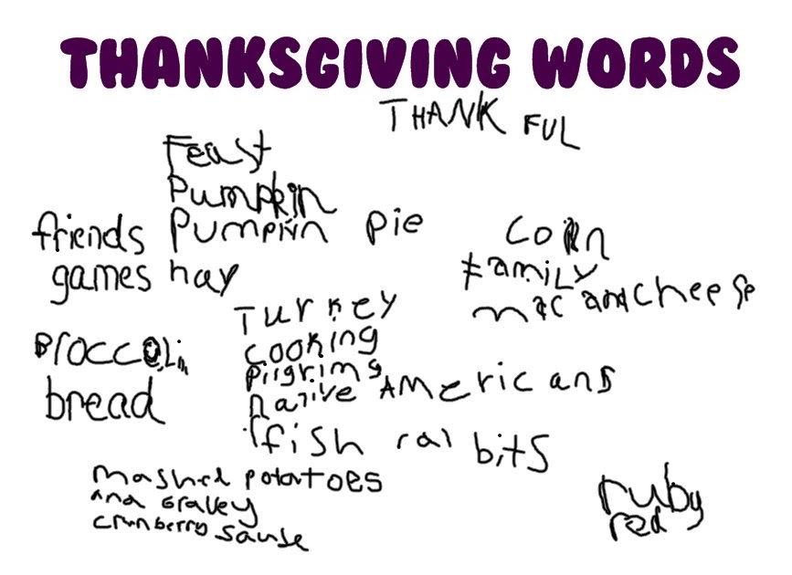 Crain's Gang Thanksgiving Descriptive Paragraph