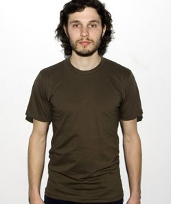 green army american apparel tshirt model