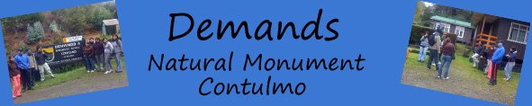 To inform you of the main turístas that visit the Natural Monument Contulmo