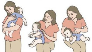 Burping baby positions Burping baby positions