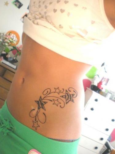 Stars Tattoo stomach