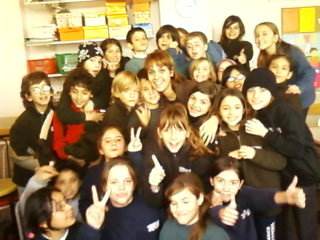 sexto en 4to grado con nuestra maestra de ingles