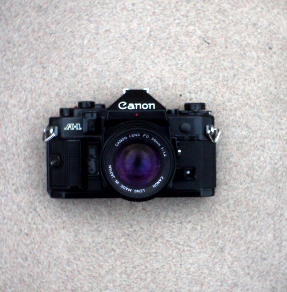 hakkahing's old cameras & lenses CANON A1 35mm SLR