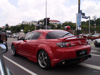 red Mazda RX-8