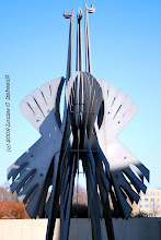 3 Bird Metal Sculpture