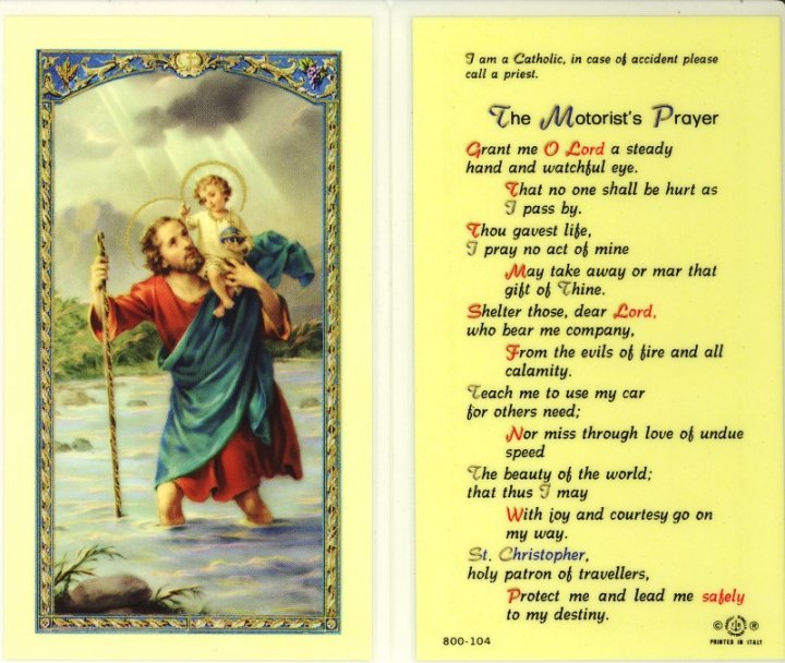 Caput Mundi Saint Christopher, 'Christ Bearer', Patron Saint of Travel