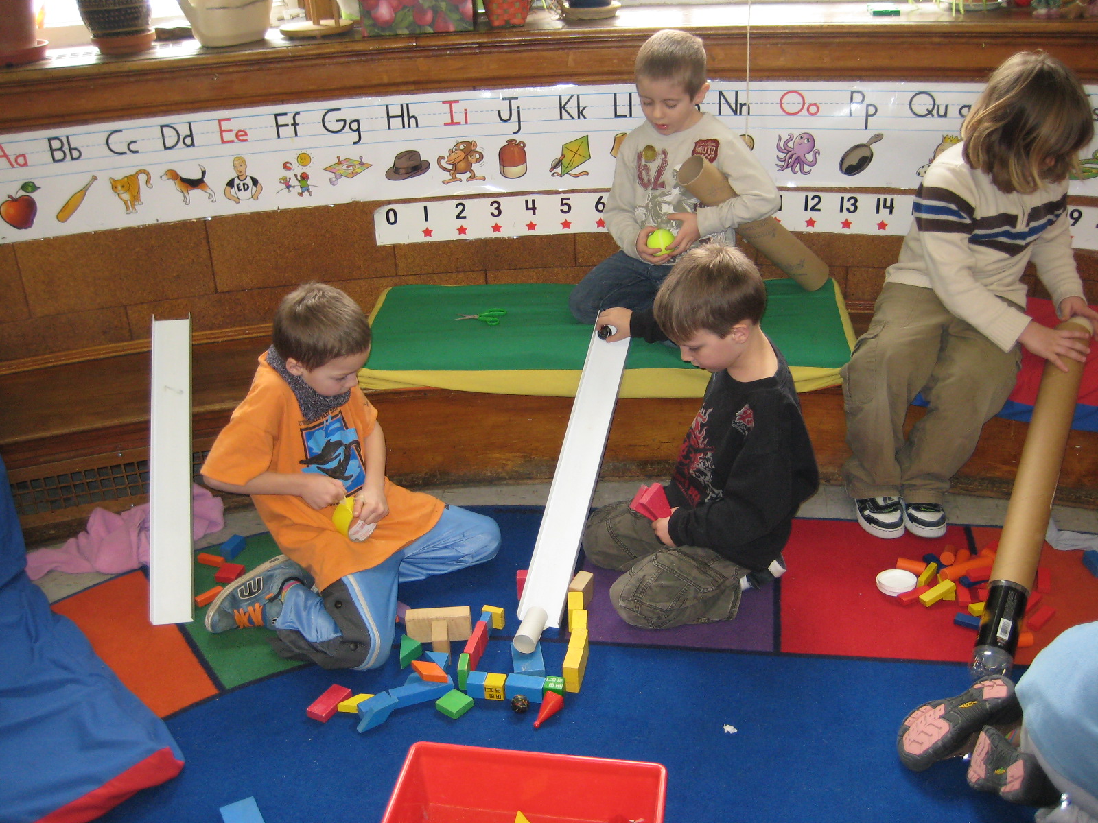 Mrs. Reagan's First Graders Science Balls and Ramps