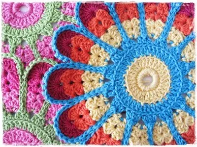Free DIY tuto crochet flower Synnove Olava - tutorial tutoriel crochet fleur