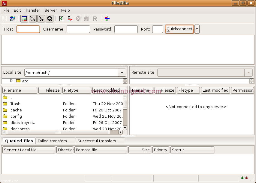 can enter your ftp server