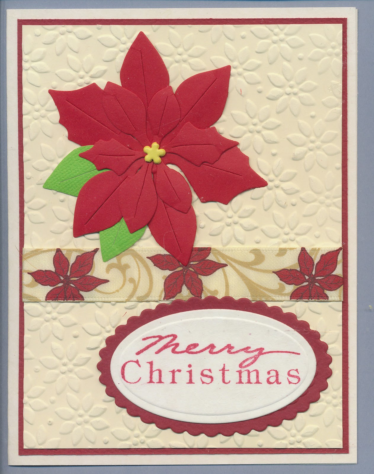 oldstamper musings poinsettia christmas cards poinsetta card
