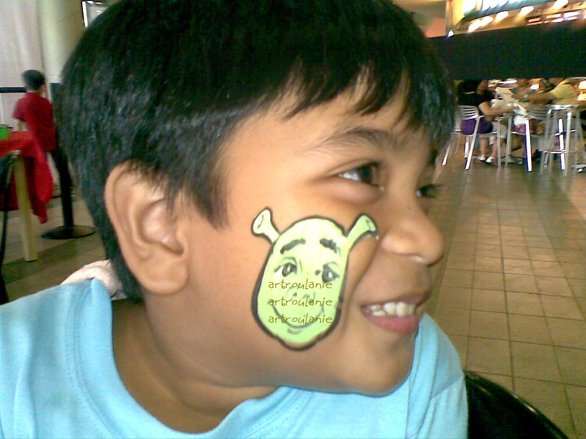 Shrek+Face+Painting Shrek Face Painting http://artniroulanie.blogspot.com/2010/05/free ...