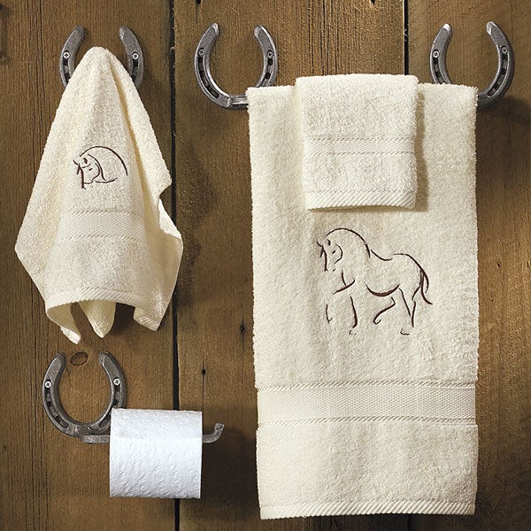 Best Horse Gifts NEW! Stylish Horse Embroidered Towel Sets