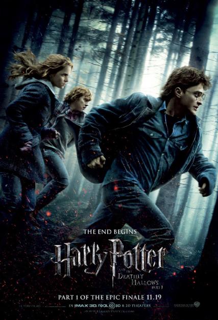 Harry Potter and the Deathly Hallows - Part 1 2010,IMDB Rating: 7.7, IMDB Votes: 605840, ID: 0926084