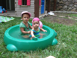 Sarah and Bekah Play in the Pool