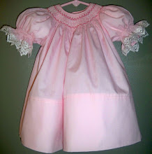 Soft Pink Bishop Dress With Hannah Marie Smocking Design - Size 3 Months - $55.00 + Shipping