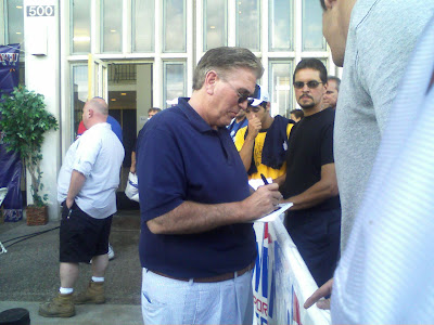 I also went down to see Mike Francesa as he was interviewing the players for